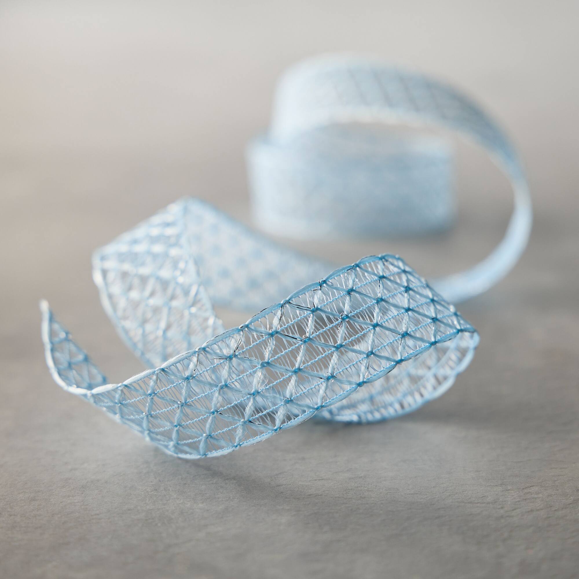 12 Pack: 1" x 3yd. Blue Hook Weave Ribbon by Celebrate It™